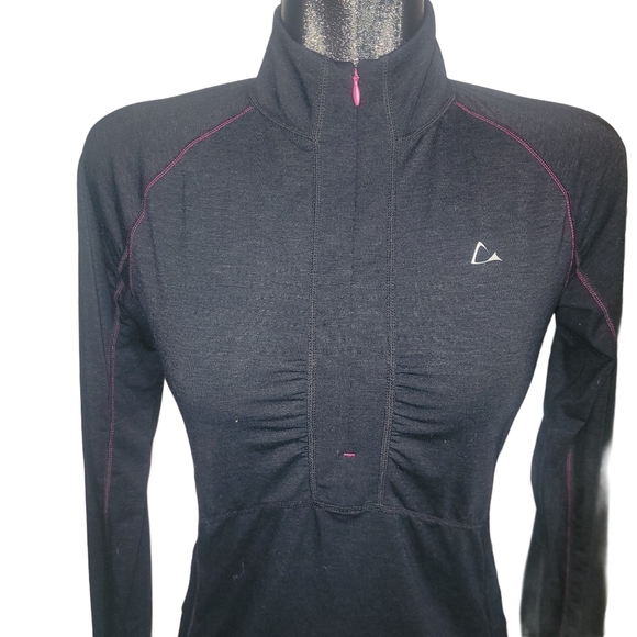 Paradox Black Pullover Quarter Zip Light Performance Jacket S - Picture 2 of 7